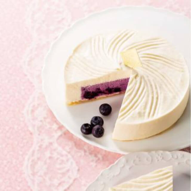 6月の森 濃厚ブルーベリーチーズケーキ『6月の雪』 有機JAS認証ブルーベリー使用!