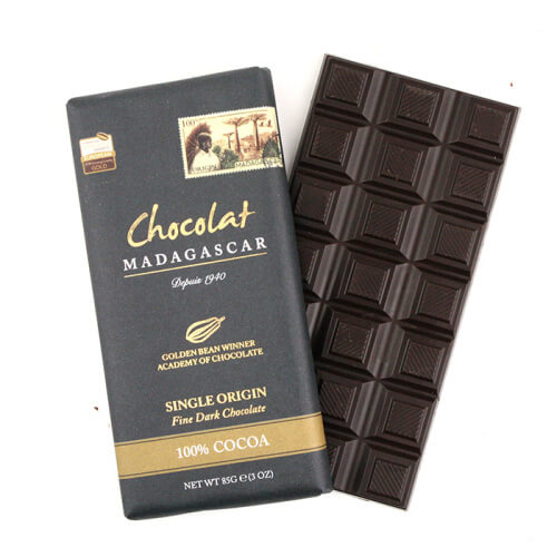 ショコラマダガスカルのダークチョコレート カカオ100％