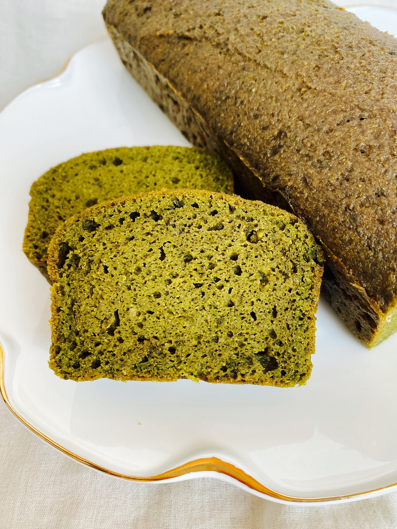 graco 大豆でできたグレインフリーのパウンドケーキ 抹茶